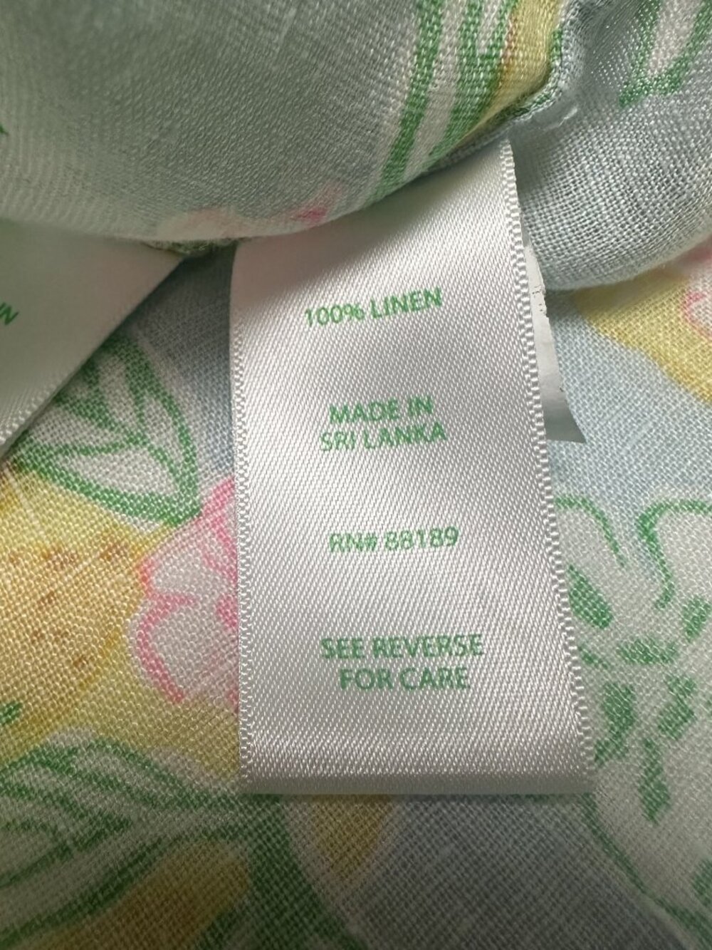 Lilly Pulitzer Eleni Linen Pullover Top Make Lemonade Medium Spring Summer - Picture 9 of 11